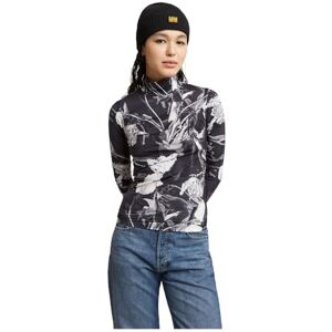 G-STAR RAW Tryckt mock slim långärmad, Flerfärgad (Dk Black Liquid Layers D25055-d796-h014), M G-STAR RAW Tryckt mock slim långärmad, Flerfärgad (Dk Black Liquid Layers D25055-d796-h014), M