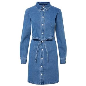 PIECES Pcsilje Ls Denim Dress, Ljusblå denim, S PIECES Pcsilje Ls Denim Dress, Ljusblå denim, S