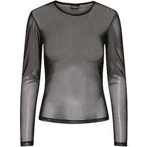PIECES Damer Pcninni Ls Mesh Top Noos Bc Qx långärmad tröja, svart, S PIECES Damer Pcninni Ls Mesh Top Noos Bc Qx långärmad tröja, svart, S