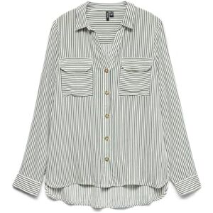 VERO MODA dam Vmbumpy L/S skjorta New WVN Noos långärmad tröja, Laurel Wreath/Stripes: snövit, XS VERO MODA dam Vmbumpy L/S skjorta New WVN Noos långärmad tröja, Laurel Wreath/Stripes: snövit, XS
