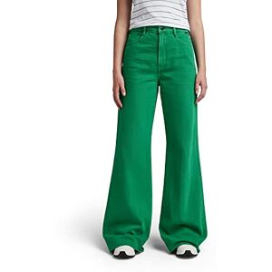 G-STAR RAW Damdäck ultra hög midja breda ben jeans, Grön (Jolly Green Gd D20987-d300-d828), 24W / 32L G-STAR RAW Damdäck ultra hög midja breda ben jeans, Grön (Jolly Green Gd D20987-d300-d828), 24W / 32L