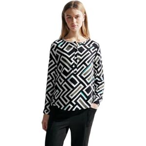 Cecil damblus tryckt, svart, M Cecil damblus tryckt, svart, M