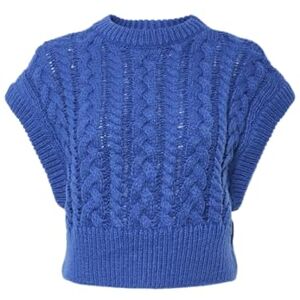 PIECES Pcsitta Knit Vest Bc, Beaucoup Blue, L PIECES Pcsitta Knit Vest Bc, Beaucoup Blue, L