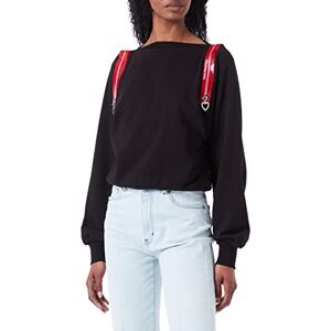 Love Moschino Dam, comfort fit, Wide Collar, långärmad tröja, svart, 44 Love Moschino Dam, comfort fit, Wide Collar, långärmad tröja, svart, 44