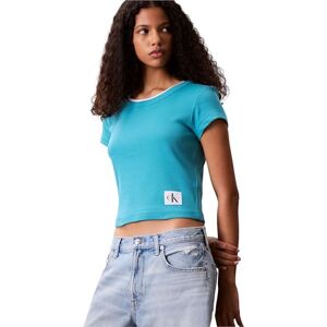 Calvin Jeans t-shirts för kvinnor, Grön (Tuscan Blågrön), L Calvin Jeans t-shirts för kvinnor, Grön (Tuscan Blågrön), L