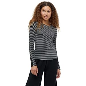 DESIRES Dam Jamela långärmad T-shirt, 9000-tals svart rand, 3XL DESIRES Dam Jamela långärmad T-shirt, 9000-tals svart rand, 3XL