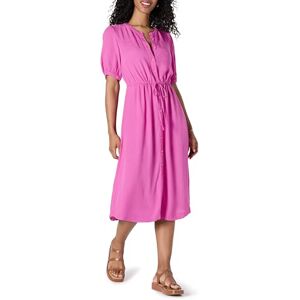 Amazon Essentials dam avslappnad passform halvärm midja midi A-linje klänning, ljusrosa, X-Small Amazon Essentials dam avslappnad passform halvärm midja midi A-linje klänning, ljusrosa, X-Small