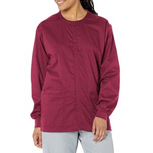 WINK Wonder Dam snap front jacka sjukhuskläder, jacka, vin, XL WINK Wonder Dam snap front jacka sjukhuskläder, jacka, vin, XL