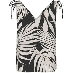 ONLY Onlnova Life Elite S/L Ruching Top AOP, svart, M ONLY Onlnova Life Elite S/L Ruching Top AOP, svart, M