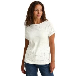 Cecil TOS Ajour Knit T-shirt, Vanilj vit, S Cecil TOS Ajour Knit T-shirt, Vanilj vit, S