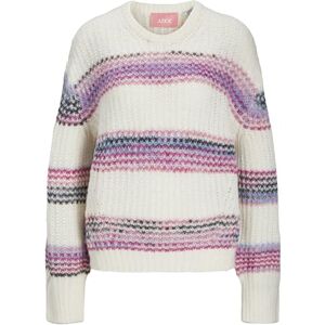 JJXX JXSIMONE Space DYE Crew Neck Knit SN, VaniljIce/ränder:/fuchsia röd rymdfärg, XS JJXX JXSIMONE Space DYE Crew Neck Knit SN, VaniljIce/ränder:/fuchsia röd rymdfärg, XS