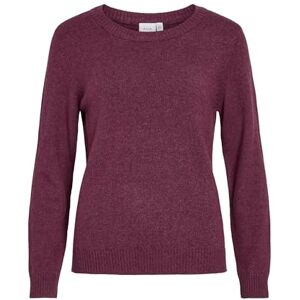 Vila Viril O-Neck L/S stickad topp – Noos, Fig, XS Vila Viril O-Neck L/S stickad topp – Noos, Fig, XS