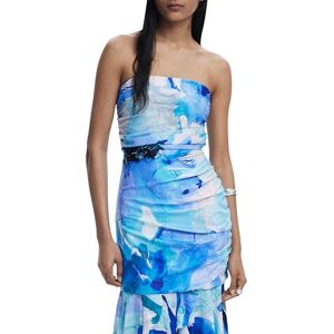 Desigual REPRIS_Vest_Dahlia, 5139 Diva Blue, M, Blå, M Desigual REPRIS_Vest_Dahlia, 5139 Diva Blue, M, Blå, M