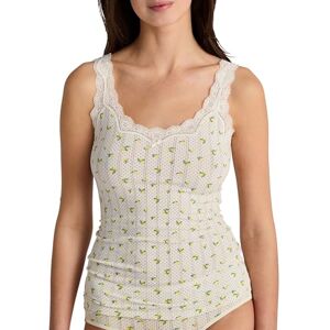 CALIDA Toujours Print Tank-Top dam, med nålrandig look, Charm Cream, 36/38 SE CALIDA Toujours Print Tank-Top dam, med nålrandig look, Charm Cream, 36/38 SE