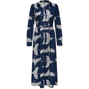 ONLY Onlnova Life Elite L/S Renna Long Dress, Blåa djup, M ONLY Onlnova Life Elite L/S Renna Long Dress, Blåa djup, M