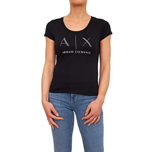 Giorgio Armani strass logo t-shirt för kvinnor Giorgio Armani strass logo t-shirt för kvinnor