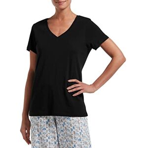 HUE Sleepwell Basic kortärmad v-ringad t-shirt för att slappa eller sova, tillverkad med temperaturreglerande teknik, Svart, S HUE Sleepwell Basic kortärmad v-ringad t-shirt för att slappa eller sova, tillverkad med temperaturreglerande teknik, Svart, S