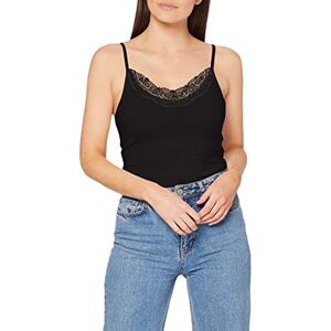 VERO MODA Damer Vminge Lace Singlet Noos Top, svart, M VERO MODA Damer Vminge Lace Singlet Noos Top, svart, M