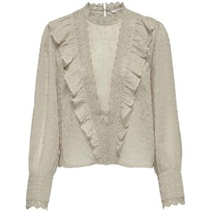 ONLY Endast liv Dobby L/S Top WVN, Humus, S ONLY Endast liv Dobby L/S Top WVN, Humus, S
