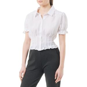 LIBBI Kortärmad blus för kvinnor, blus, Vit, L LIBBI Kortärmad blus för kvinnor, blus, Vit, L