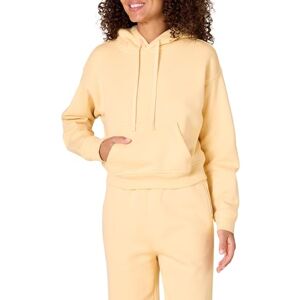 Amazon Essentials kort huvtröja för kvinnor (finns i plusstorlek), varmgul, XXL Amazon Essentials kort huvtröja för kvinnor (finns i plusstorlek), varmgul, XXL