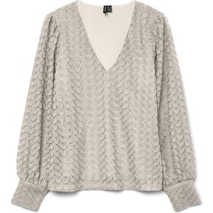 VERO MODA Vmbecca Ls V-hals spets topp JRS Noos, Pimpsten, XS VERO MODA Vmbecca Ls V-hals spets topp JRS Noos, Pimpsten, XS