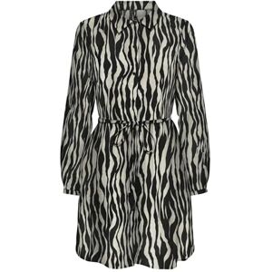 ONLY Onlnova Life Vis L/S Shirt Dress, svart, XS ONLY Onlnova Life Vis L/S Shirt Dress, svart, XS