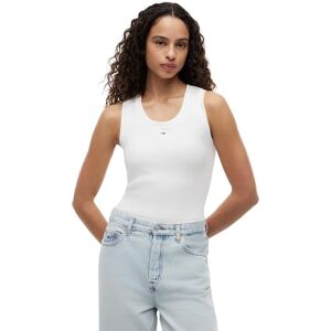 Tommy Jeans Kvinnor TJW ESSENTIAL RIB TANK EXT Övriga T-shirts, Vit, XS, Vit (Ecru), XS Tommy Jeans Kvinnor TJW ESSENTIAL RIB TANK EXT Övriga T-shirts, Vit, XS, Vit (Ecru), XS
