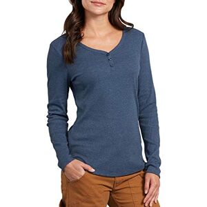 Dickies Womens Plus Long Sleeve Henley Shirt, Size: XX-Large Plus, Color: Dark Denim Cross-Dyed Dickies Womens Plus Long Sleeve Henley Shirt, Size: XX-Large Plus, Color: Dark Denim Cross-Dyed