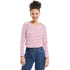 Armor-lux kvinnors Marinière Plozévet Femme långärmad topp, Flerfärgad (320 Blanc/Braise 320), 44 Armor-lux kvinnors Marinière Plozévet Femme långärmad topp, Flerfärgad (320 Blanc/Braise 320), 44