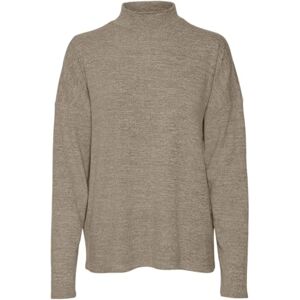 VERO MODA VMBELLA LS TOP JRS NOOS, Silver mink/detalj: melerad, XXL VERO MODA VMBELLA LS TOP JRS NOOS, Silver mink/detalj: melerad, XXL
