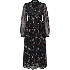 ONLY Onleliza Life Ls Long Dress WVN, svart, XS ONLY Onleliza Life Ls Long Dress WVN, svart, XS