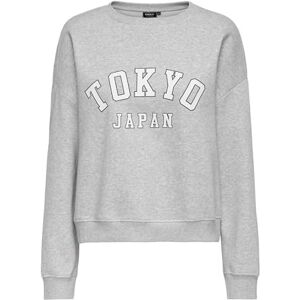 ONLY Onlsweat Life L/S Crew O.Size State Noos, Ljusgrå melange, M ONLY Onlsweat Life L/S Crew O.Size State Noos, Ljusgrå melange, M