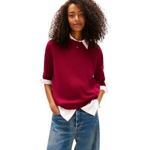 Tommy Jeans Dam TJW Essential Crew tröja EXT DW0DW20159 pullover tröja, lila (Lavish Cerise), XL, Lila (Lavish Cerise), XL Tommy Jeans Dam TJW Essential Crew tröja EXT DW0DW20159 pullover tröja, lila (Lavish Cerise), XL, Lila (Lavish Cerise), XL