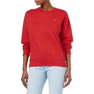 Levi's Sweatshirt för kvinnor med standard, Script Red, XS Levi's Sweatshirt för kvinnor med standard, Script Red, XS