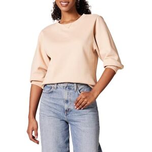 Amazon Essentials dam fransk frotté fleece ärm detalj rund hals tröja, beige, X-Small Amazon Essentials dam fransk frotté fleece ärm detalj rund hals tröja, beige, X-Small