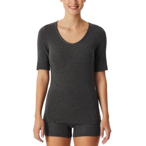 Schiesser T-shirt för kvinnor, kortärmad undertröja – premium warming, Mörkgrå gem._183092, 40 Schiesser T-shirt för kvinnor, kortärmad undertröja – premium warming, Mörkgrå gem._183092, 40