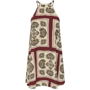 ONLY Onlnova Life Vis Lea Dress AOP, Equestrian röd, XL ONLY Onlnova Life Vis Lea Dress AOP, Equestrian röd, XL
