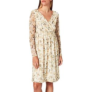 NA-KD Dam, återvunnen, wrap, nätklänning, ledig, Gul med blomtryck, 32 SE NA-KD Dam, återvunnen, wrap, nätklänning, ledig, Gul med blomtryck, 32 SE