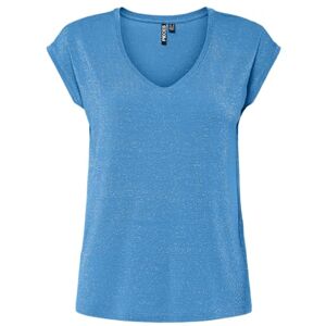 PIECES Pcbillo Tee Lurex Stripes Noos Bc, Azurblå, XS PIECES Pcbillo Tee Lurex Stripes Noos Bc, Azurblå, XS