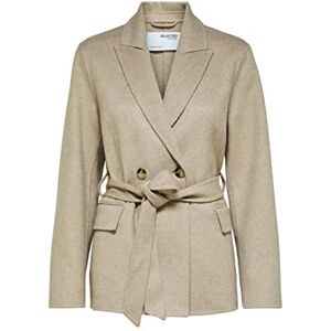 SELECTED FEMME Handmade Jacket Handgjord SLFTARA B Noos jacka för kvinnor, Sandshell/Detalj: melnage, 36 SELECTED FEMME Handmade Jacket Handgjord SLFTARA B Noos jacka för kvinnor, Sandshell/Detalj: melnage, 36