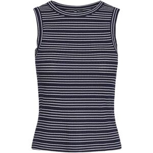 PIECES Pckiane-T-shirt med breda axelband för kvinnor, Cloud Dancer/Stripes: maritima blå, S PIECES Pckiane-T-shirt med breda axelband för kvinnor, Cloud Dancer/Stripes: maritima blå, S