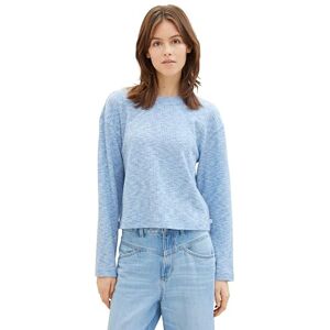 TOM TAILOR Denim dam långärmad T-shirt, 34958 – Blå vit melerad, XL TOM TAILOR Denim dam långärmad T-shirt, 34958 – Blå vit melerad, XL