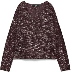 VERO MODA Vmleilani New Ls V-hals tröja Rep, Vinprovning, M VERO MODA Vmleilani New Ls V-hals tröja Rep, Vinprovning, M