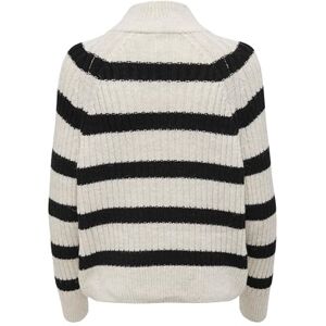 ONLY Bestseller A/S Dam ONLLEISE Freya LS dragkedja hög hals KNT NOOS tröja, björk/ränder: svart, L, Birch/Stripes:black, L ONLY Bestseller A/S Dam ONLLEISE Freya LS dragkedja hög hals KNT NOOS tröja, björk/ränder: svart, L, Birch/Stripes:black, L