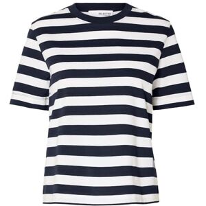 SELECTED FEMME T-shirt randig, Mörk safir/ränder: ljus vit, XS SELECTED FEMME T-shirt randig, Mörk safir/ränder: ljus vit, XS