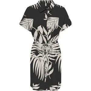 ONLY Onlnova Life Elite Ayla Shirt Dress AOP, svart, XS ONLY Onlnova Life Elite Ayla Shirt Dress AOP, svart, XS