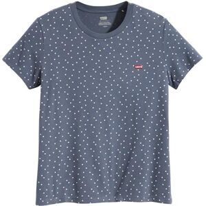 Levi's The Perfect Tee T-shirt för kvinnor, randig Chesthit-logotyp, Galia Dot Vintage Indigo X, XXS Levi's The Perfect Tee T-shirt för kvinnor, randig Chesthit-logotyp, Galia Dot Vintage Indigo X, XXS