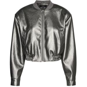 VERO MODA VMCAMILLA belagd kort jacka för kvinnor, kort jacka, pistol, M, Vapenmetall, M VERO MODA VMCAMILLA belagd kort jacka för kvinnor, kort jacka, pistol, M, Vapenmetall, M