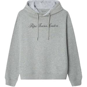 Pepe Jeans dam W Basic huvtröja sweatshirt, Grå (marl grå), XS Pepe Jeans dam W Basic huvtröja sweatshirt, Grå (marl grå), XS